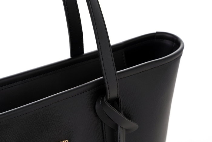 Vince Camuto Bolso Tote Negro Taormina - 100% Piel de Polivinilo Lujoso y Versátil